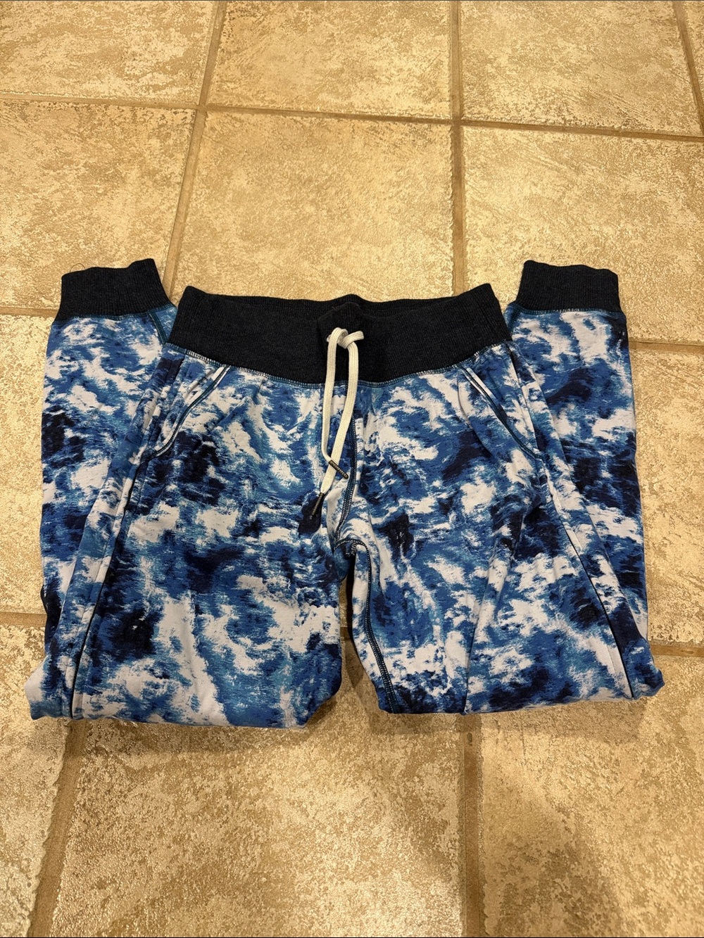 lululemon athletica Blue Tie-Dye Jogger Pants